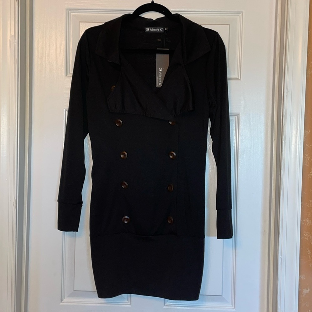 Allegra K - Casual Shirt Dress Size M